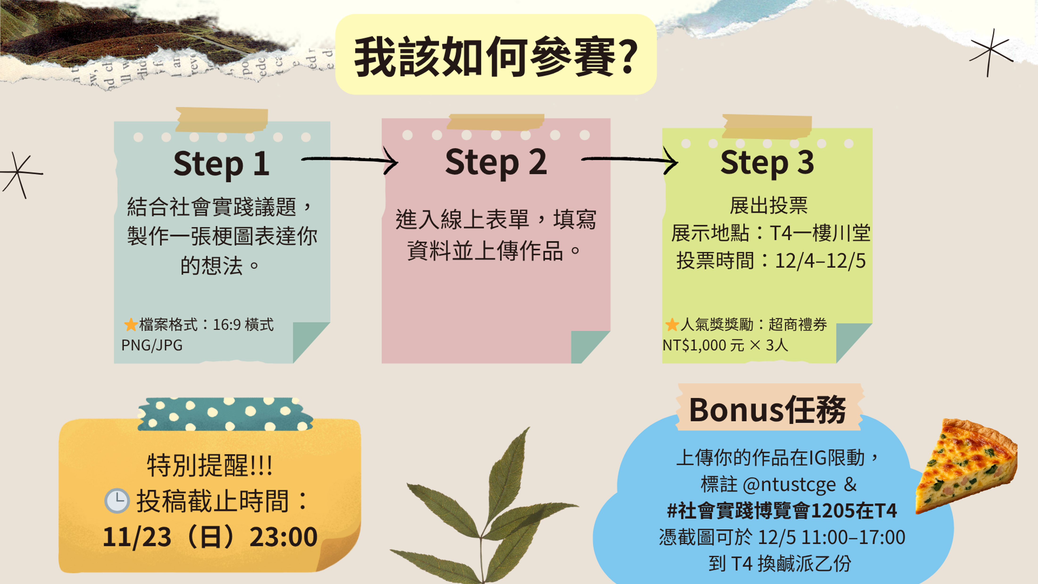 迷因梗王投件步驟